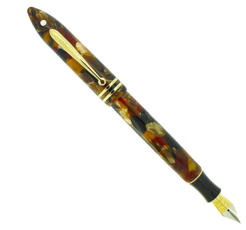 SHEAFFER BALANCE II AMBER GLOW FOUNTAIN PEN NOS MINT IN BOX NEVER INKED OFFERED BY ANTIQUE DIGGER