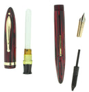 CIRCA 1938 SHEAFFER STANDARD SIZE CARMINE RED BALANCE FOUNTAIN PEN RESTORED OFFERED BY ANTIQUE DIGGER