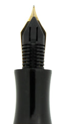 SHEAFFER BLACK BALANCE II WHITE DOT JET MEDIUM 14K NIB FOUNTAIN PEN OFFERED BY ANTIQUE DIGGER