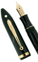SHEAFFER BLACK BALANCE II WHITE DOT JET MEDIUM 14K NIB FOUNTAIN PEN OFFERED BY ANTIQUE DIGGER
