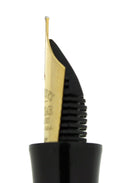 SHEAFFER BLACK BALANCE II WHITE DOT JET MEDIUM 14K NIB FOUNTAIN PEN OFFERED BY ANTIQUE DIGGER