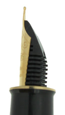 SHEAFFER CONNAISSEUR JET BLACK 18K MEDIUM NIB FOUNTAIN PEN MINT