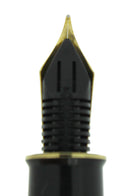 SHEAFFER CONNAISSEUR JET BLACK 18K MEDIUM NIB FOUNTAIN PEN MINT