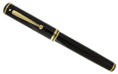 SHEAFFER CONNAISSEUR JET BLACK 18K MEDIUM NIB FOUNTAIN PEN MINT
