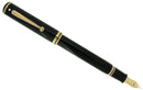 SHEAFFER CONNAISSEUR JET BLACK 18K MEDIUM NIB FOUNTAIN PEN MINT