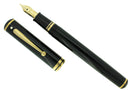 SHEAFFER CONNAISSEUR JET BLACK 18K MEDIUM NIB FOUNTAIN PEN MINT