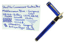 SHEAFFER CONNAISSEUR MEDITERRANEAN BLUE 14K B-BBB FLEX NIB FOUNTAIN PEN MINT OFFERED BY ANTIQUE DIGGER