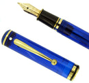 SHEAFFER CONNAISSEUR MEDITERRANEAN BLUE 14K B-BBB FLEX NIB FOUNTAIN PEN MINT OFFERED BY ANTIQUE DIGGER