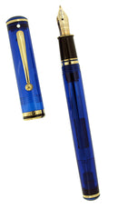 SHEAFFER CONNAISSUER MEDITERRANEAN BLUE FOUNTAIN PEN NEVER INKED