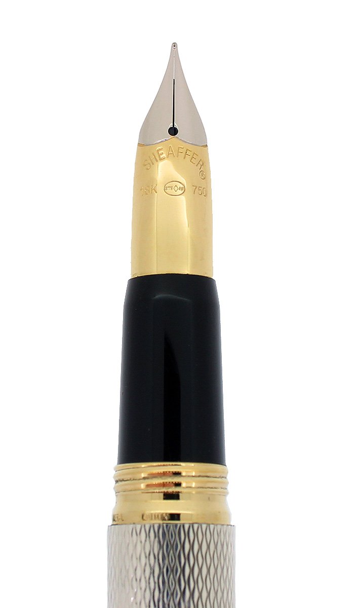 SHEAFFER CREST CP2 PUSHKIN LIMITED EDITION 450/500 STERLING SILVER FOUNTAIN PEN OFFERED BY ANTIQUE DIGGER