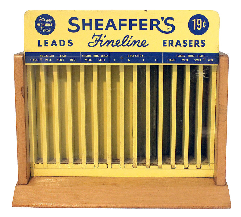 CIRCA 1960s SHEAFFER ADVERTISING COUNTERTOP STORE DISPLAY CASE OFFERED BY ANTIQUE DIGGER