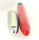 CIRCA 1953 SHEAFFER CLIPPER FIESTA RED SNORKEL F NIB FOUNTAIN PEN RESTORED OFFERED BY ANTIQUE DIGGER