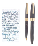 CIRCA 1959 SHEAFFER PFM PFM III FOUNTAIN PEN & PENCIL SET ORIGINAL BOX NEAR MINT OFFERED BY ANTIQUE DIGGER