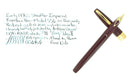 EARLY 1970S SHEAFFER BURGUNDY IMPERIAL 556 FINE NIB FOUNTAIN PEN RESTORED OFFERED BY ANTIQUE DIGGER