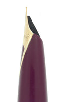 EARLY 1970S SHEAFFER BURGUNDY IMPERIAL 556 FINE NIB FOUNTAIN PEN RESTORED OFFERED BY ANTIQUE DIGGER