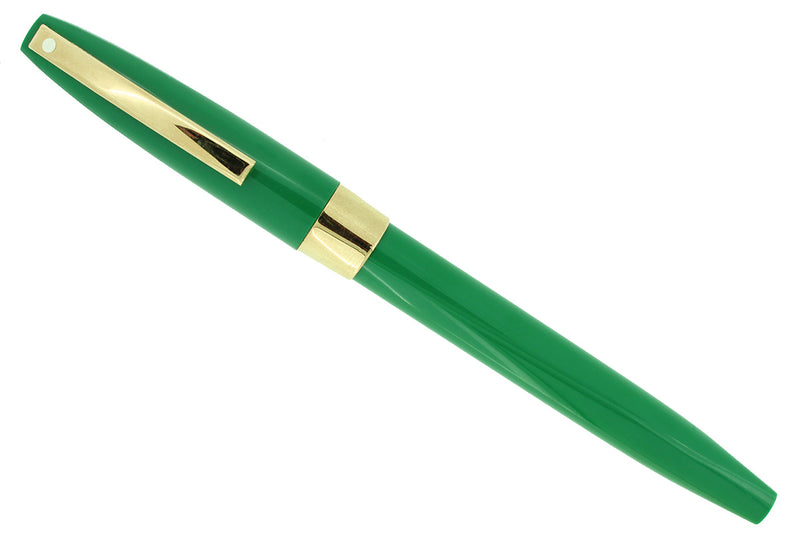 C1996 SHEAFFER IMPERIAL MODEL 2663 EMERALD GREEN FOUNTAIN PEN NEVER INKED IN ORIGINAL BOX OFFERED BY ANTIQUE DIGGER