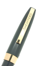 C1962 SHEAFFER GRAY IMPERIAL III FOUNTAIN PEN TOUCHDOWN FILLER CHALK MARKED NEVER INKED OFFERED BY ANTIQUE DIGGER