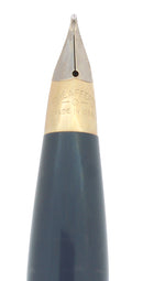 C1962 SHEAFFER GRAY IMPERIAL III FOUNTAIN PEN TOUCHDOWN FILLER CHALK MARKED NEVER INKED OFFERED BY ANTIQUE DIGGER