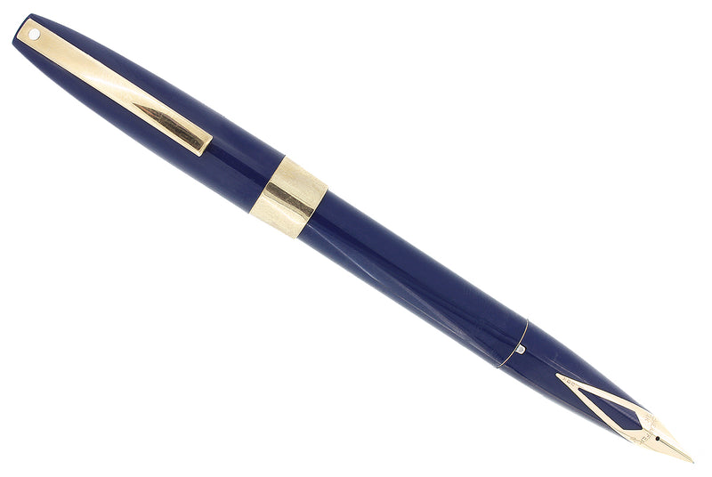 C1961 SHEAFFER BLUE IMPERIAL IV FOUNTAIN PEN TOUCHDOWN FILLER RESTORED OFFERED BY ANTIQUE DIGGER
