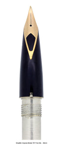 C1988 SHEAFFER IMPERIAL MODEL 787 FOUNTAIN PEN INLAID NIB - FINE (.56MM) OFFERED BY ANTIQUE DIGGER