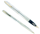 C1972 SHEAFFER STERLING IMPERIAL 826 BARLEY FOUNTAIN PEN & BALLPOINT PEN SET MINT OFFERED BY ANTIQUE DIGGER