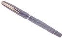 CIRCA 1970 SHEAFFER STERLING SILVER IMPERIAL TOUCHDOWN FOUNTAIN PEN DIAMOND DESIGN RESTORED OFFERED BY ANTIQUE DIGGER