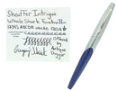 SHEAFFER INTRIGUE BLUE WHALE SHARK FOUNTAIN PEN NEAR MINT MEDIUM NIB OFFERED BY ANTIQUE DIGGER