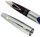 SHEAFFER INTRIGUE BLUE WHALE SHARK FOUNTAIN PEN NEAR MINT MEDIUM NIB OFFERED BY ANTIQUE DIGGER