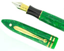 SHEAFFER JADE BALANCE FOUNTAIN PEN NEW OLD STOCK MINT IN BOX 18K STUB FLEX NIB OFFERED BY ANTIQUE DIGGER