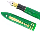C1998 SHEAFFER JADE BALANCE II FOUNTAIN PEN MINT IN BOX 18K OBLIQUE STUB NIB OFFERED BY ANTIQUE DIGGER