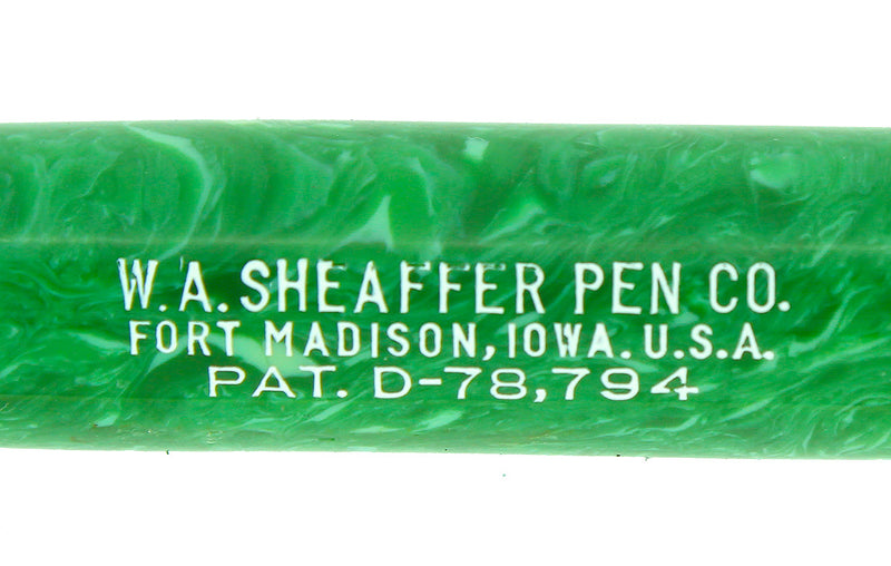 CIRCA 1930 SHEAFFER BALANCE JADE CELLULOID FOUNTAIN PEN PENCIL COMBO SCARCE OFFERED BY ANTIQUE DIGGER