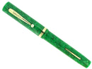 1930S SHEAFFER SENIOR JADE CELLULOID FLAT TOP FOUNTAIN PEN RESTORED OFFERED BY ANTIQUE DIGGER
