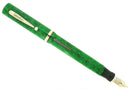 1930S SHEAFFER SENIOR JADE CELLULOID FLAT TOP FOUNTAIN PEN RESTORED OFFERED BY ANTIQUE DIGGER