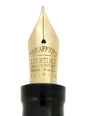 1930S SHEAFFER SENIOR JADE CELLULOID FLAT TOP FOUNTAIN PEN RESTORED OFFERED BY ANTIQUE DIGGER