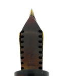 C1929 SHEAFFER WHITE DOT SENIOR FLAT TOP JET BLACK FOUNTAIN PEN RESTORED OFFERED BY ANTIQUE DIGGER