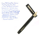 C1929 SHEAFFER WHITE DOT SENIOR FLAT TOP JET BLACK FOUNTAIN PEN RESTORED OFFERED BY ANTIQUE DIGGER