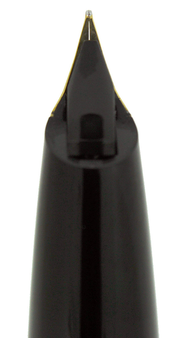 SHEAFFER LEGACY BLACK & GOLD FOUNTAIN PEN NEW OLD STOCK 18K MEDIUM NIB