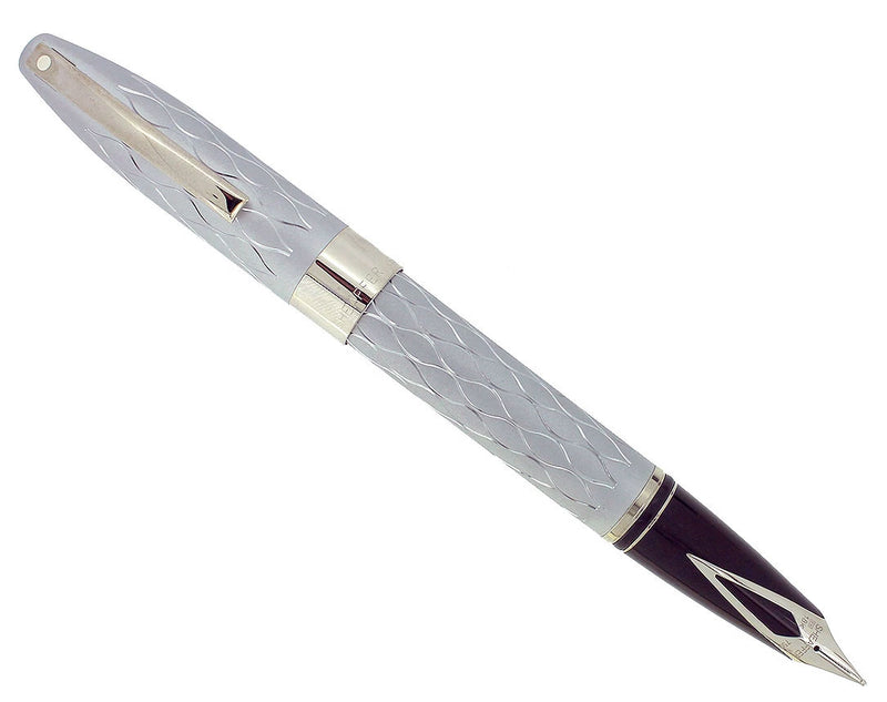 SHEAFFER LEGACY HERITAGE EMPEROR'S SILVER FOUNTAIN PEN 18K NIB NEVER INKED OFFERED BY ANTIQUE DIGGER