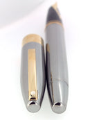 SHEAFFER LEGACY 2 GUNMETAL GRAY FOUNTAIN PEN 18K MED NIB MINT IN BOX NEVER INKED OFFERED BY ANTIQUE DIGGER