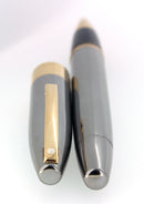 SHEAFFER LEGACY 2 POLISHED GUNMETAL W/ 23K GOLD TRIM ROLLERBALL PEN NOS UNUSED OFFERED BY ANTIQUE DIGGER