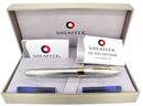 SHEAFFER LEGACY 2 SANDBLASTED PLATINUM FOUNTAIN PEN 18K MED NIB NEVER INKED NOS OFFERED BY ANTIQUE DIGGER
