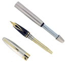 SHEAFFER LEGACY 2 SANDBLASTED PLATINUM FOUNTAIN PEN 18K MED NIB NEVER INKED NOS OFFERED BY ANTIQUE DIGGER