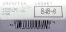 CIRCA 1997 SHEAFFER LEGACY STERLING FOUNTAIN PEN BARLEYCORN 18K STUB NIB NEVER INKED OFFERED BY ANTIQUE DIGGER