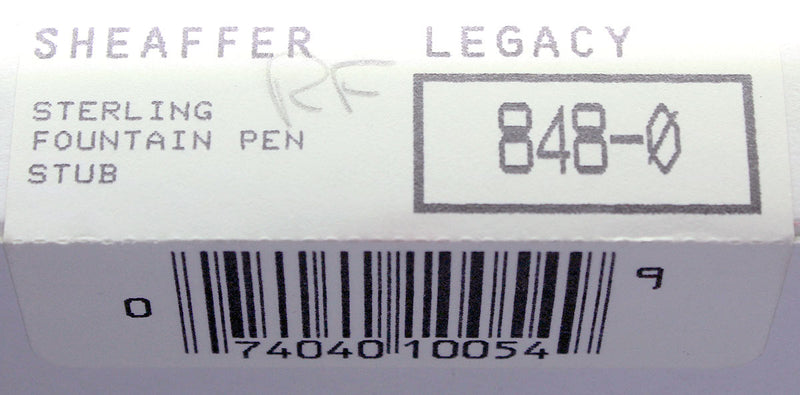 CIRCA 1997 SHEAFFER LEGACY STERLING FOUNTAIN PEN BARLEYCORN 18K STUB NIB NEVER INKED OFFERED BY ANTIQUE DIGGER