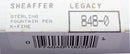 CIRCA 1997 SHEAFFER LEGACY STERLING FOUNTAIN PEN BARLEYCORN 18K EXTRA FINE NIB NEVER INKED OFFERED BY ANTIQUE DIGGER