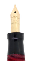 C1928 SHEAFFER SENIOR FLATTOP CHERRY RED SERVICE LOANER FOUNTAIN PEN RESTORED OFFERED BY ANTIQUE DIGGER