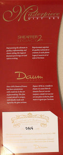 SHEAFFER LEGACY 2 MASTERPIECE GIFT SET LIMITED EDITION 414/1000 DAUM CRYSTAL INKWELL NOS MINT OFFERED BY ANTIQUE DIGGER