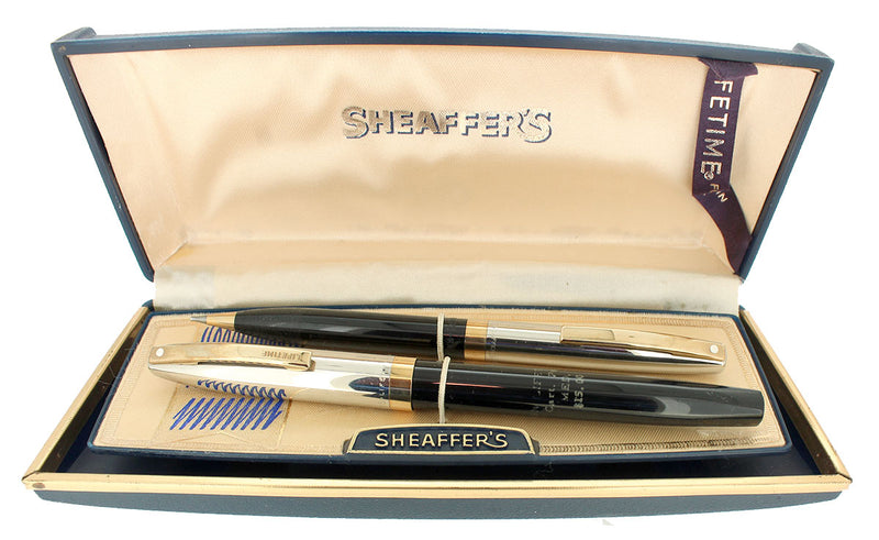 CIRCA 1963 SHEAFFER LIFETIME 1500 FOUNTAIN PEN & PENCIL SET NEW OLD STOCK NEVER INKED OFFERED BY ANTIQUE DIGGER
