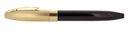CIRCA 1995 SHEAFFER LEGACY BRUSHED GOLD BLACK LAQUE 18K RIGHT OBLIQUE NIB FOUNTAIN PEN OFFERED BY ANTIQUE DIGGER