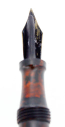 RARE CIRCA 1917 SHEAFFER MOTTLED HARD RUBBER SELF-FILLING FOUNTAIN PEN BIG S IMPRINT OFFERED BY ANTIQUE DIGGER